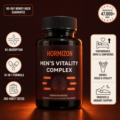 Hormizon® Men's Vitality Complex — Cellular Energy Support for Performance, Firmness & Drive