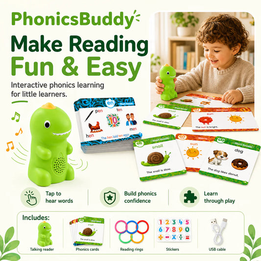 Interactive phonics practice, made for kids